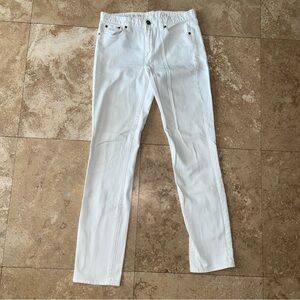 J. Crew High Rise White Skinny Jeans
